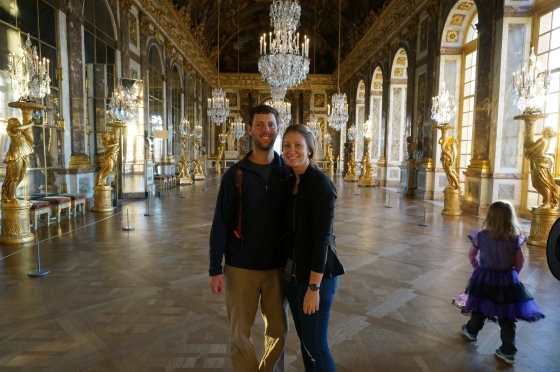 The Hall of Mirrors in the Palace of Versailles, France
